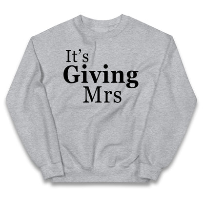 It’s Giving Mrs Kids Jumper