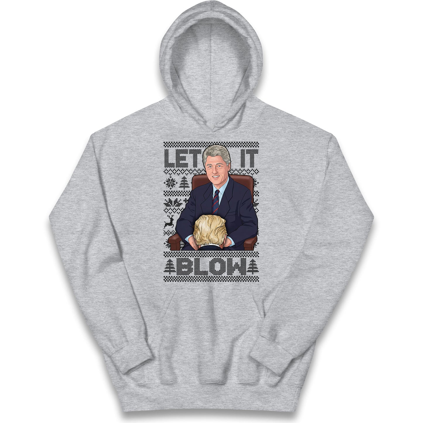 Bill Clinton Christmas Kids Hoodie