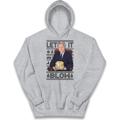 Bill Clinton Christmas Kids Hoodie