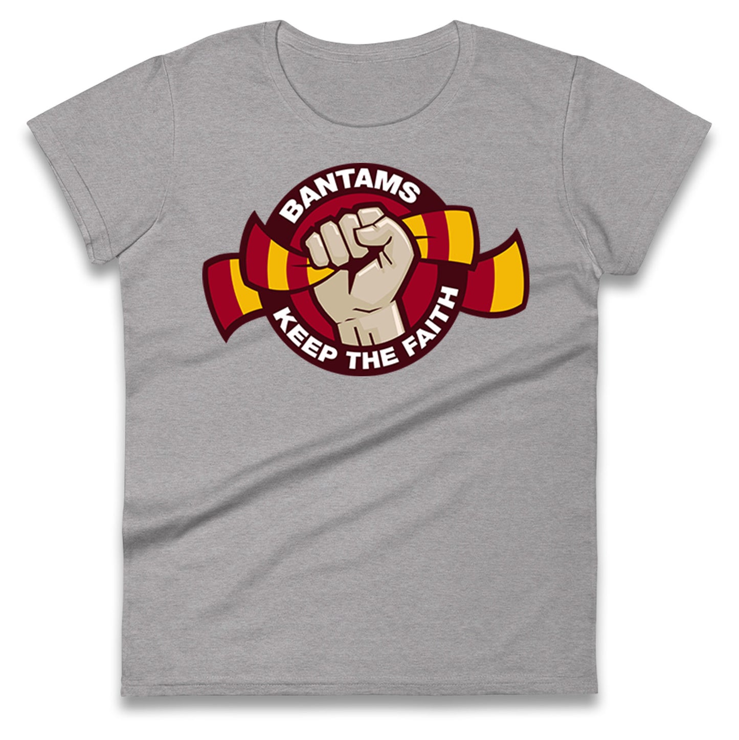 Bradford City Football Ladies T Shirt