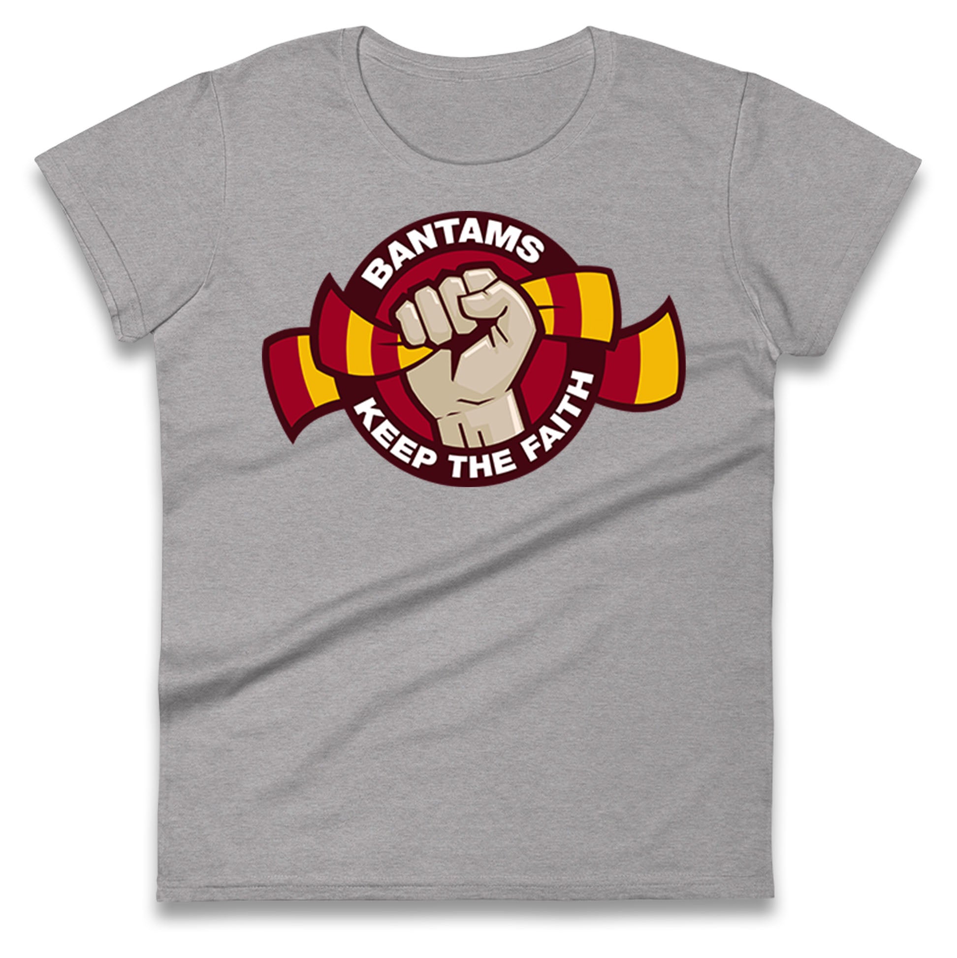 Bradford City Football Ladies T Shirt