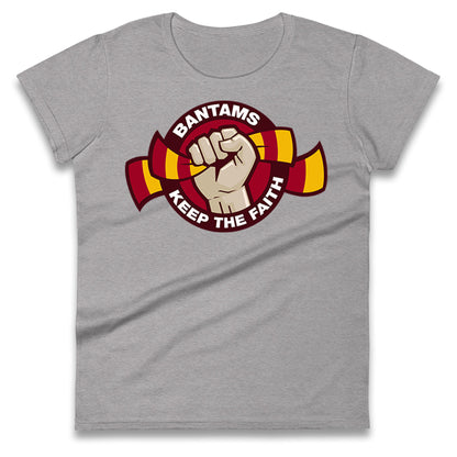 Bradford City Football Ladies T Shirt