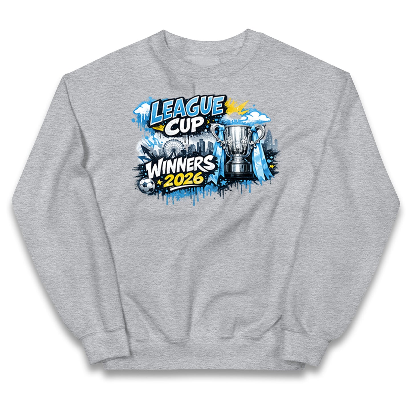 Man City League Cup Winners 2026 Kids Jumper