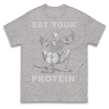 Breakfast Of Champions Eat Your Protein SarcasticT Shirt