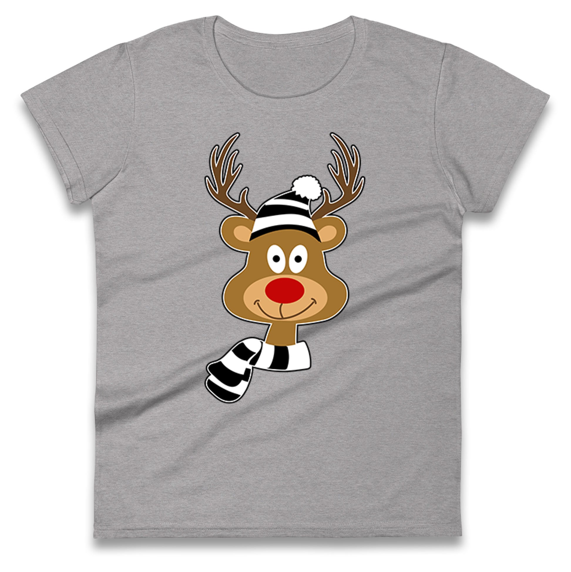 Grimsby Town Rudolph Christmas Ladies T Shirt 