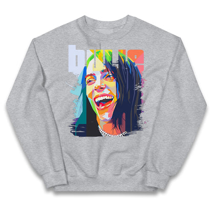 Billie Eilish Painting Kids Jumper