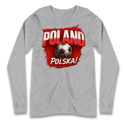 Poland Retro World Cup Longsleeve T Shirt