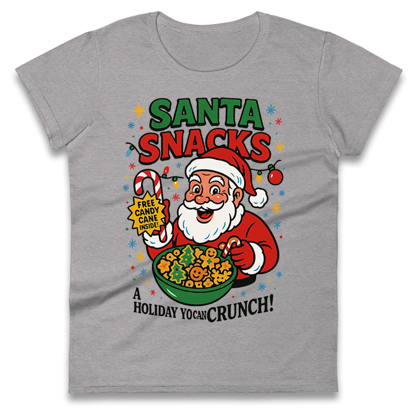 Santa Crunch Ladies T Shirt 