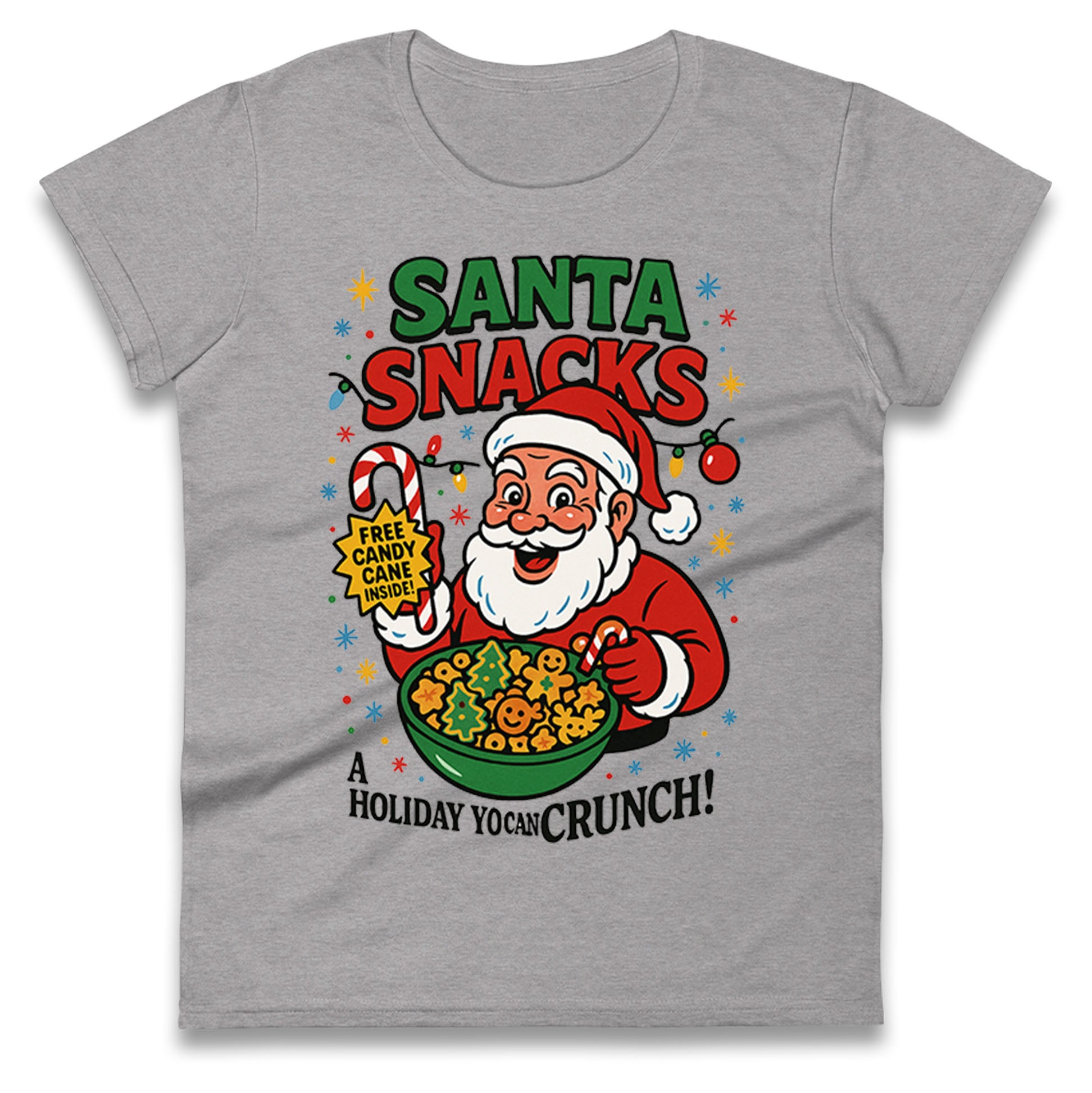 Santa Crunch Ladies T Shirt 