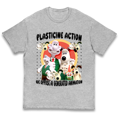 Plasticine Action Figure Kids T Shirt