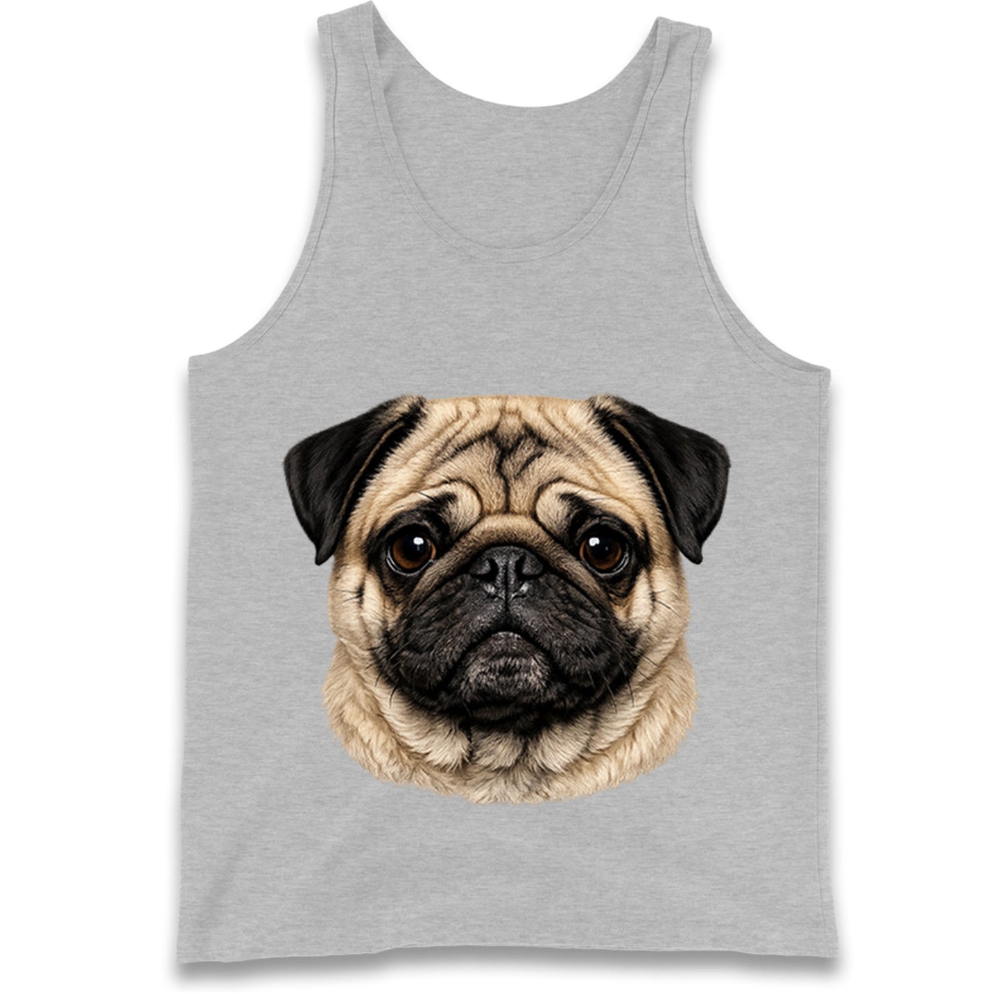 Pug Dog Face Tank Top