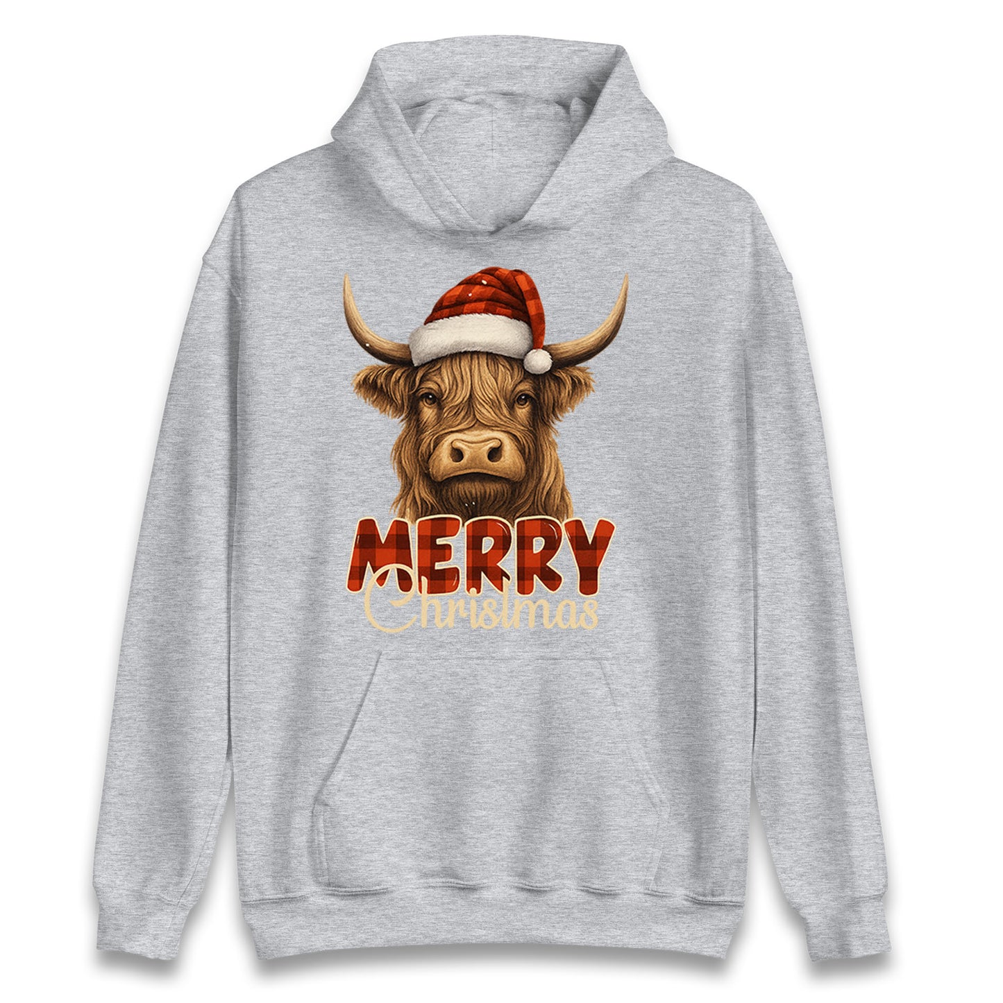 Highland Cow Christmas Hoodie