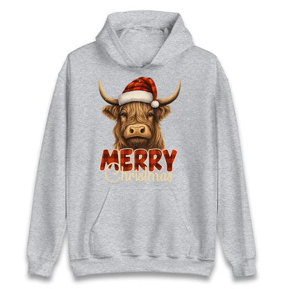 Highland Cow Christmas Hoodie
