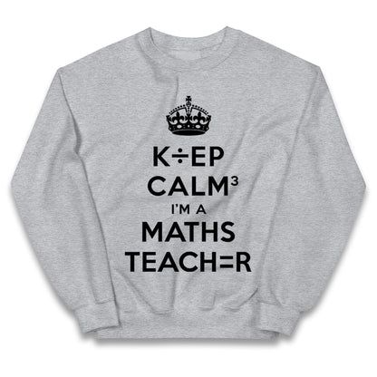 Keep Calm I’m A Maths Teacher Kids Jumper