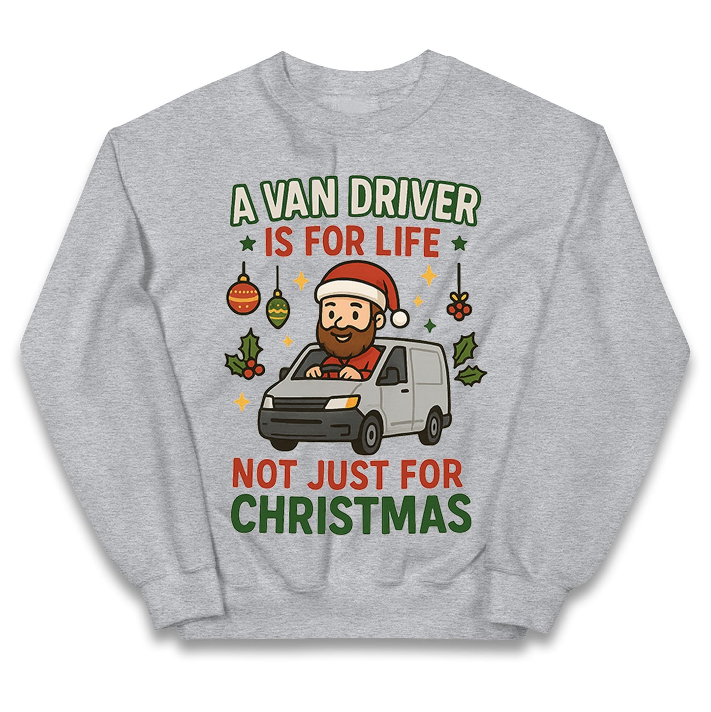 Van Driver Christmas Kids Jumper