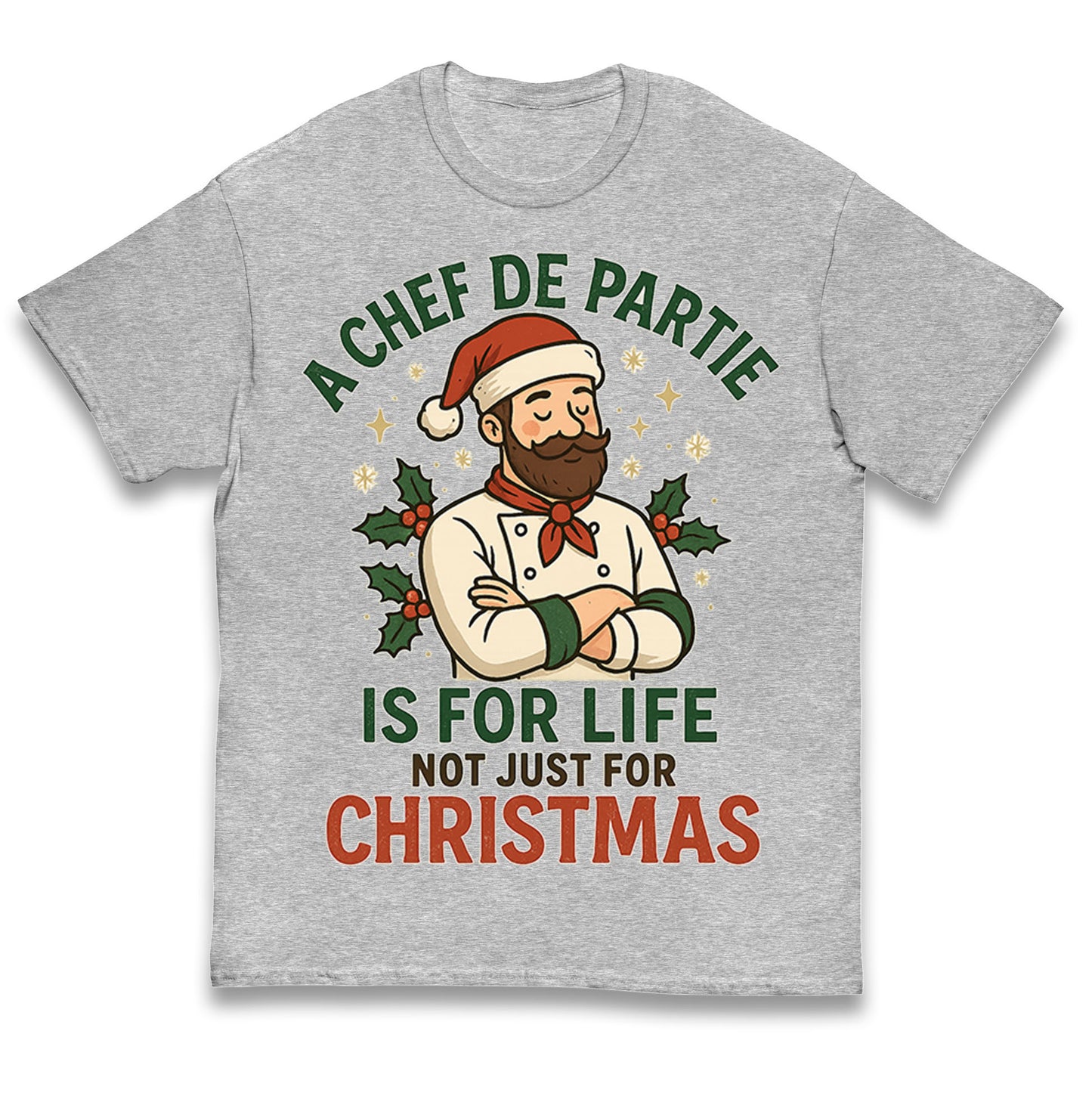 Chef De Partie Christmas Kids T Shirt