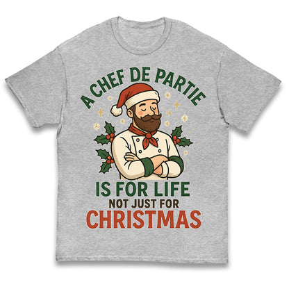 Chef De Partie Christmas Kids T Shirt