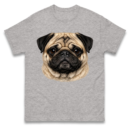 Pug Dog Face T Shirt