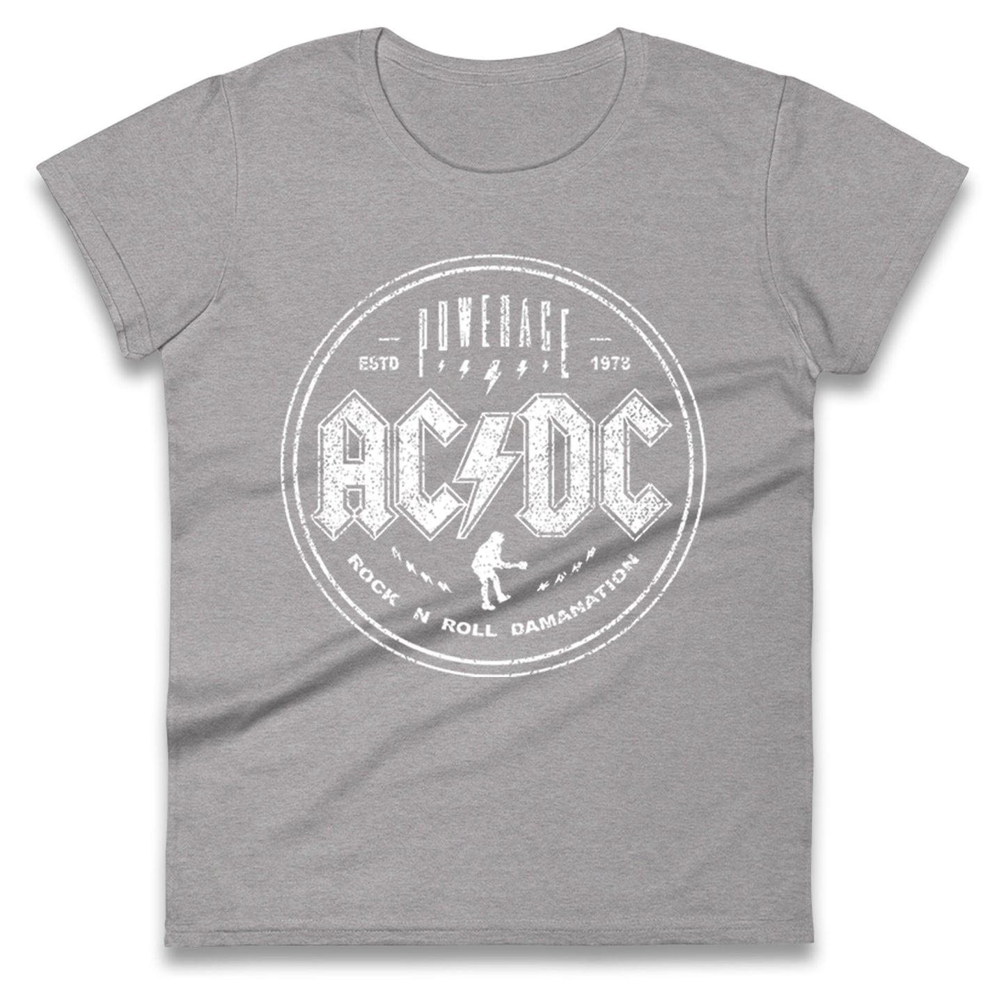 ACDC Rock n Roll Domination Ladies T Shirt