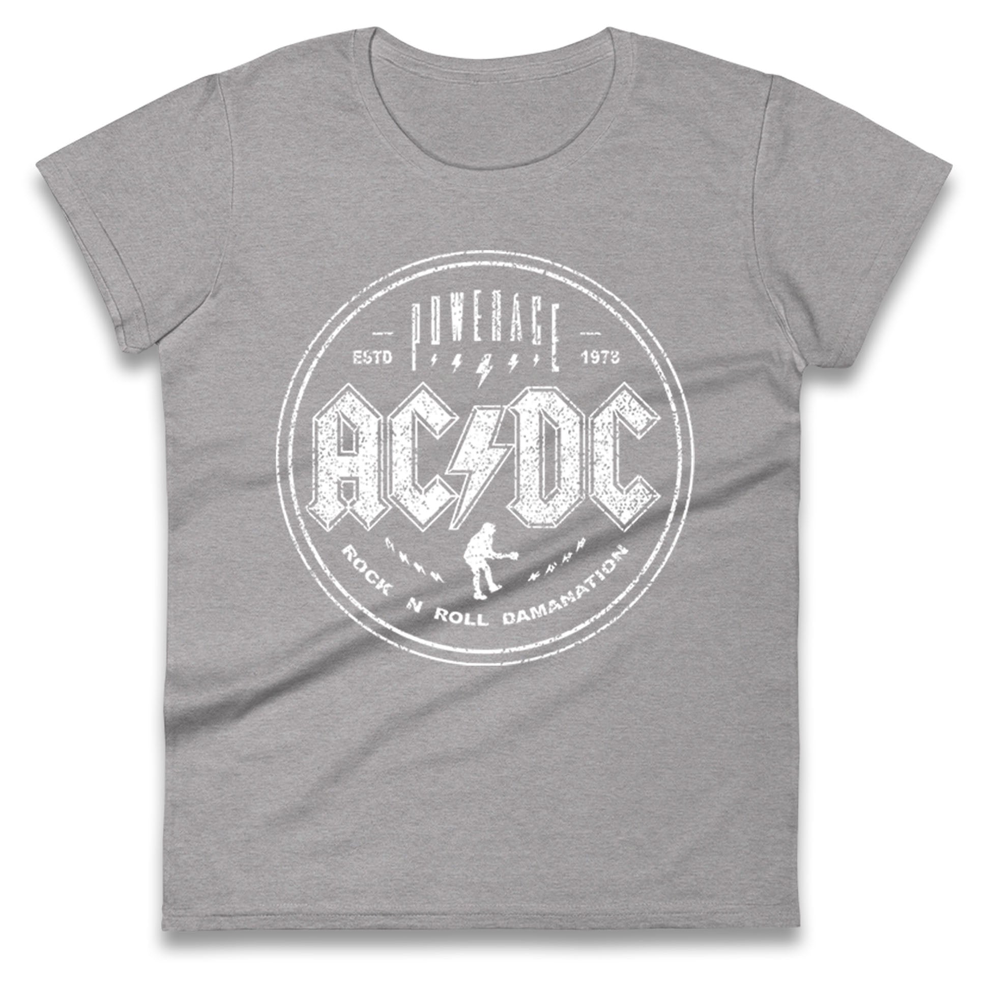 ACDC Rock n Roll Domination Ladies T Shirt