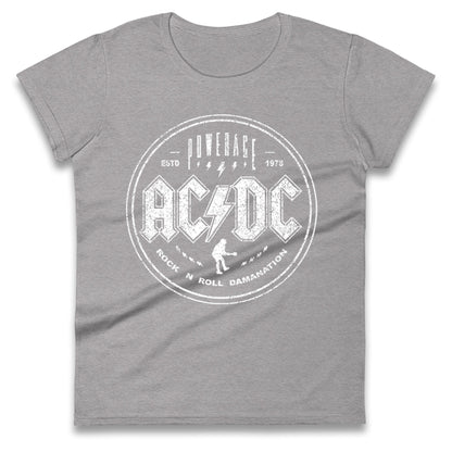 ACDC Rock n Roll Domination Ladies T Shirt