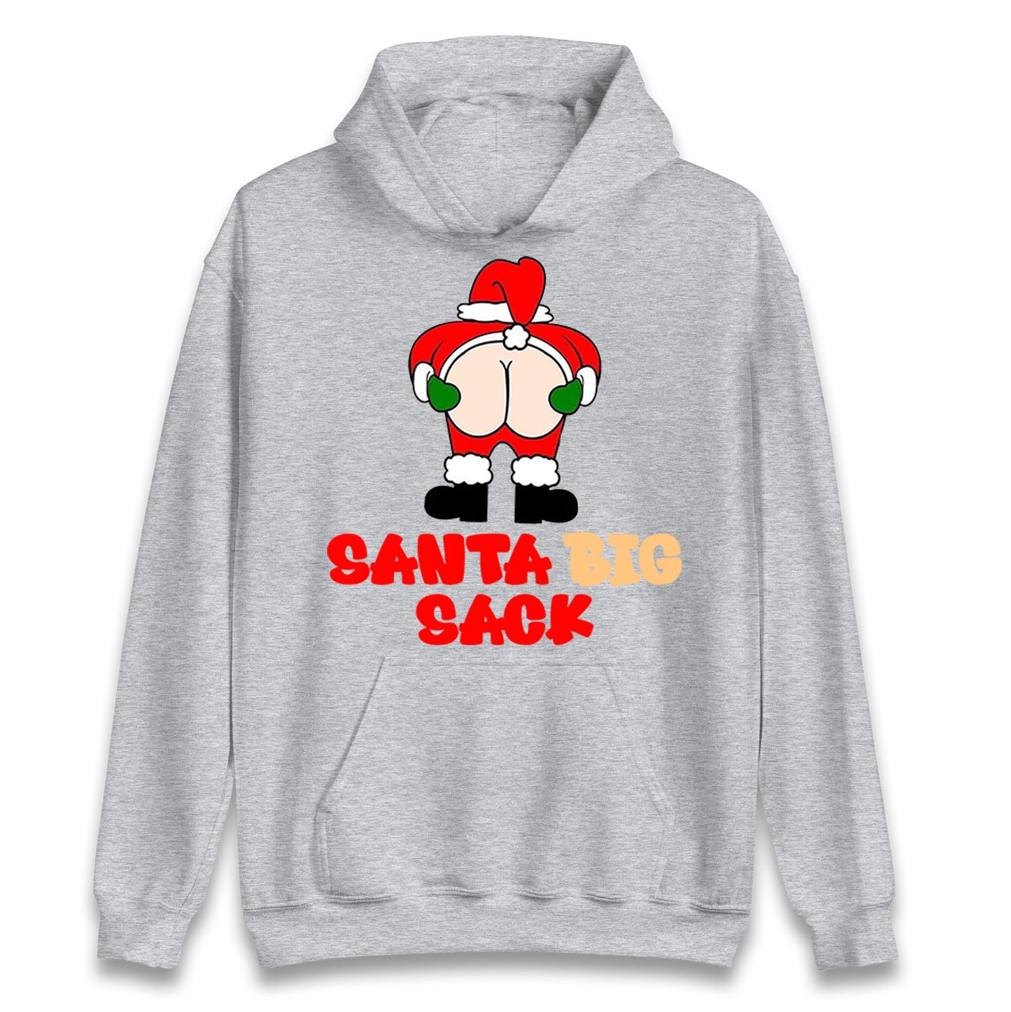 Christmas Santa Big Sack Funny Hoodie