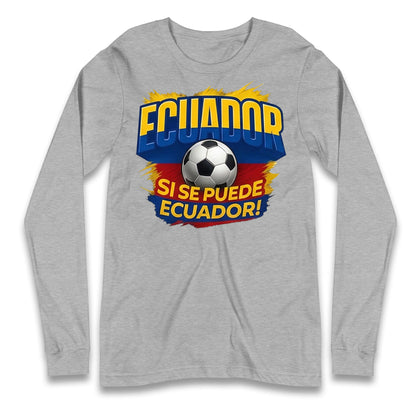 Ecuador Retro World Cup Longsleeve T Shirt