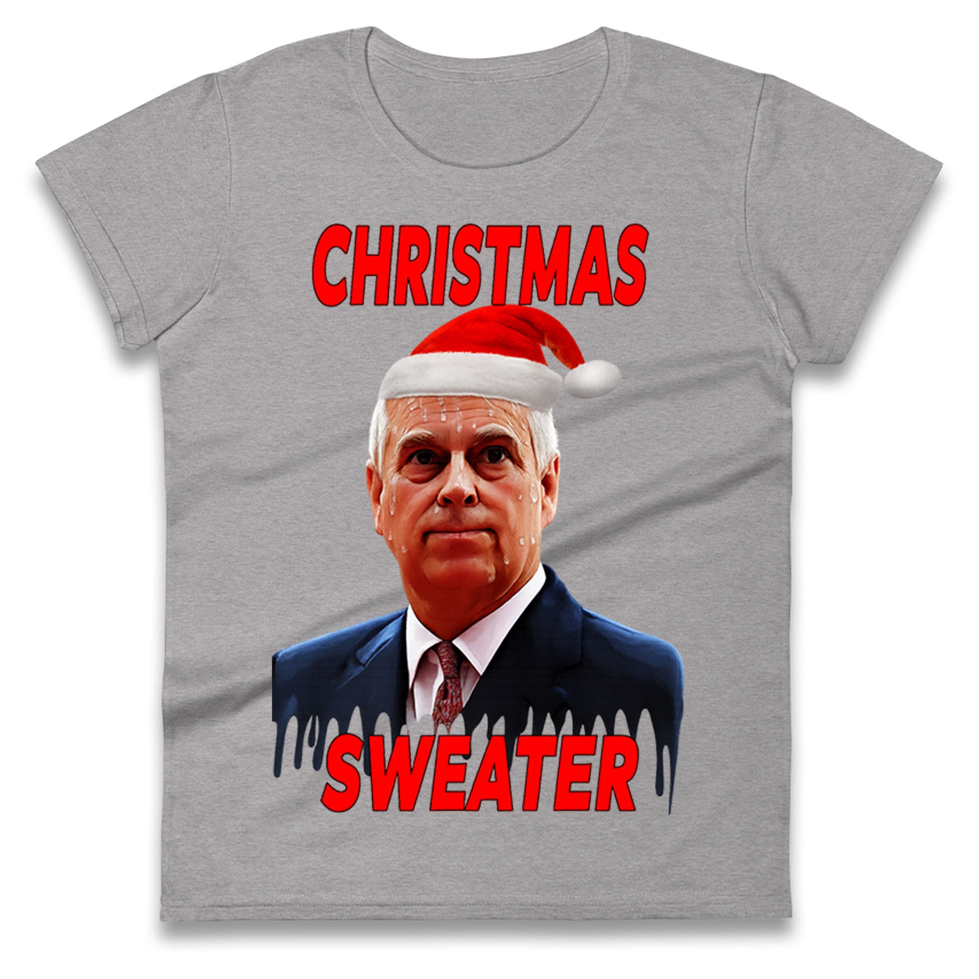 Prince Andrew Christmas Ladies T Shirt