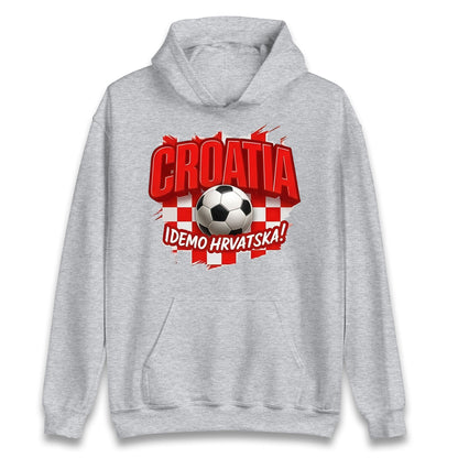 Croatia Retro World Cup Hoodie