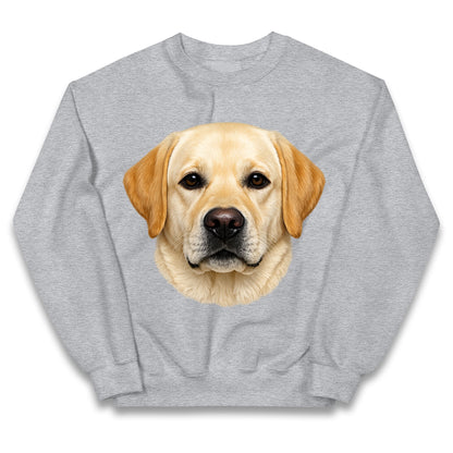 Labrador Dog Face Kids Jumper