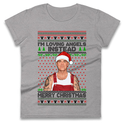 Robbie Williams Christmas Ladies T Shirt