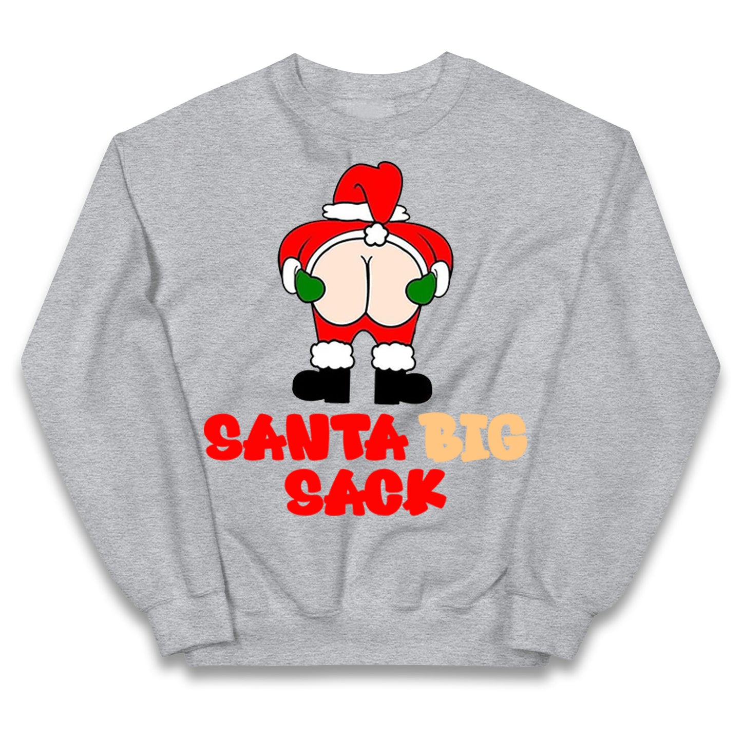 Christmas Santa Big Sack Funny Jumper