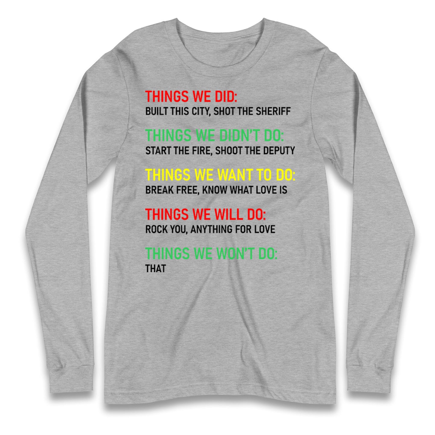 Bob Marley Music Longsleeve T Shirt