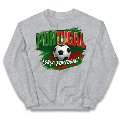 vPortugal Retro World Cup Kids Jumper 