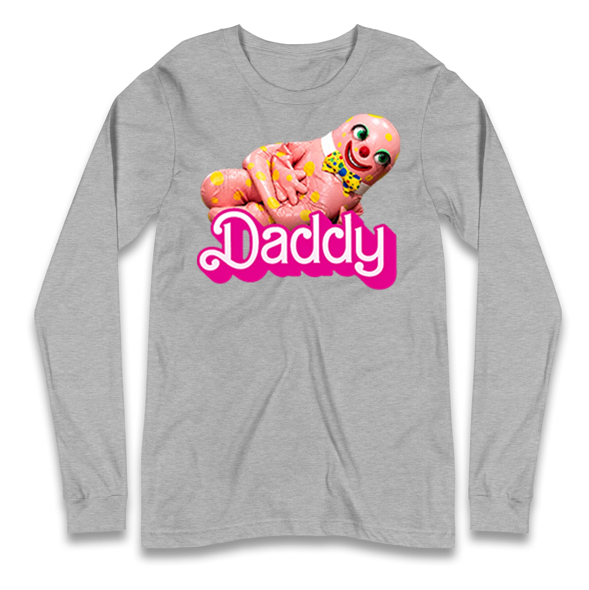 Funny Mr Blobby Daddy 90s Retro Longsleeve T Shirt