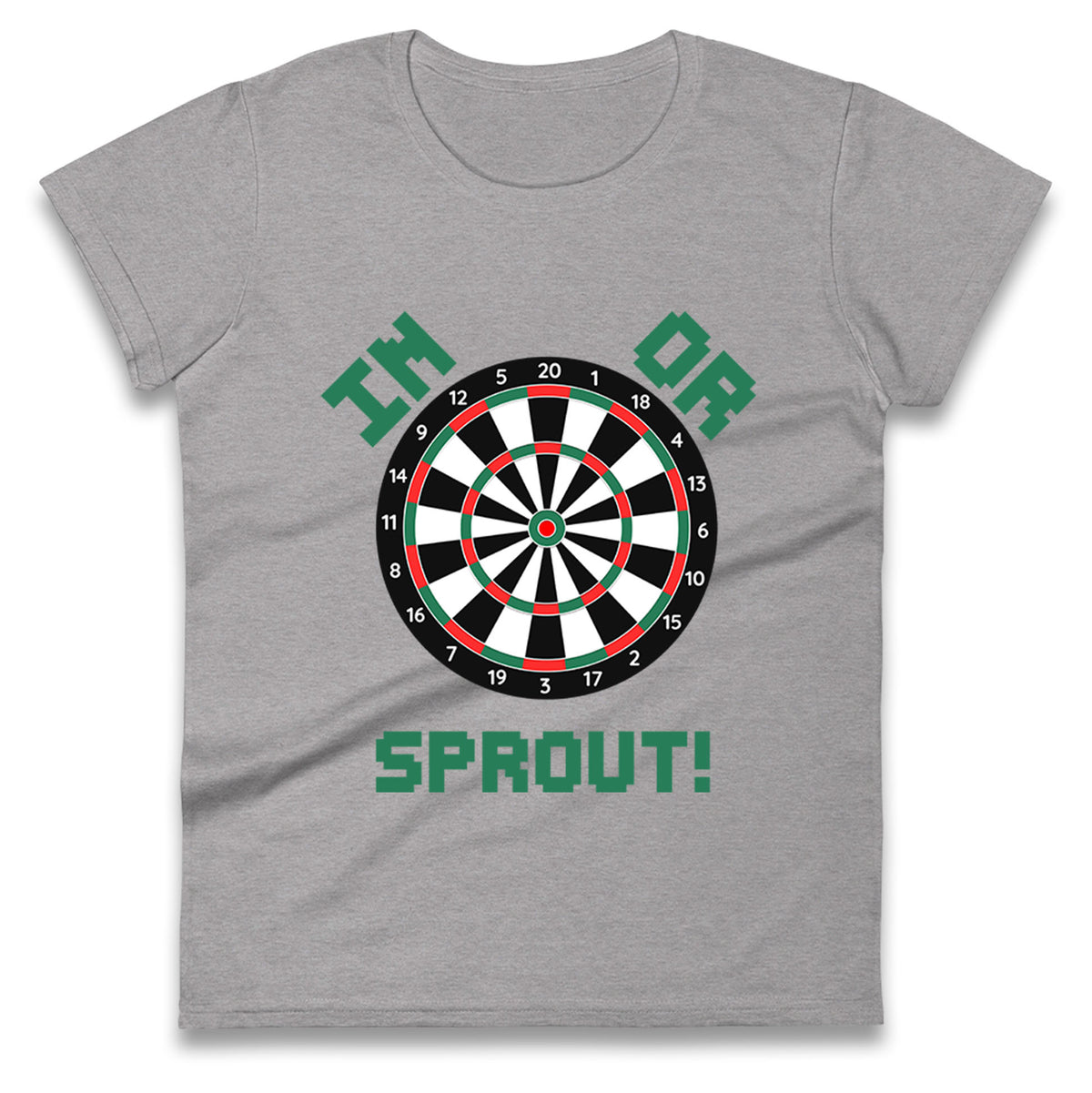 dartboard christmas womens t shirt