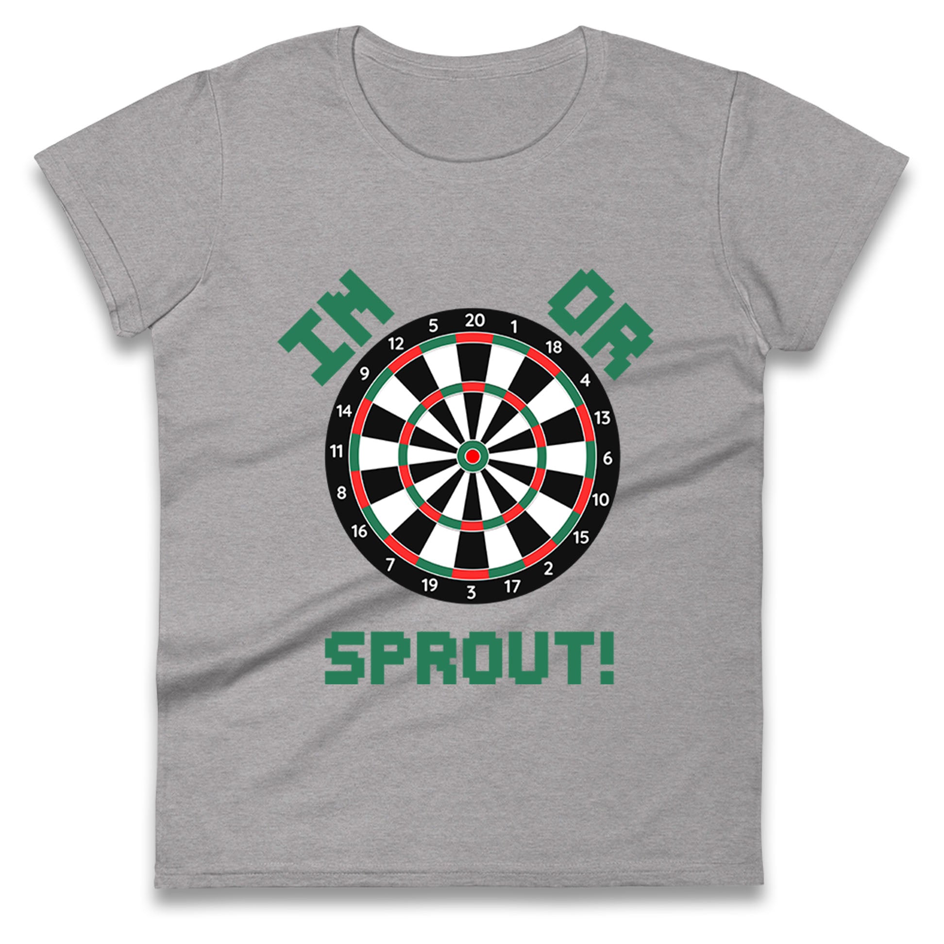 dartboard christmas womens t shirt