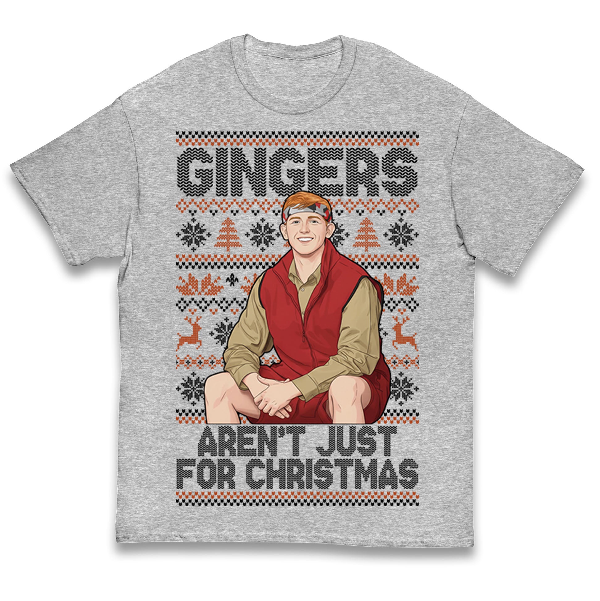 Angry Ginge Xmas Kids T Shirt