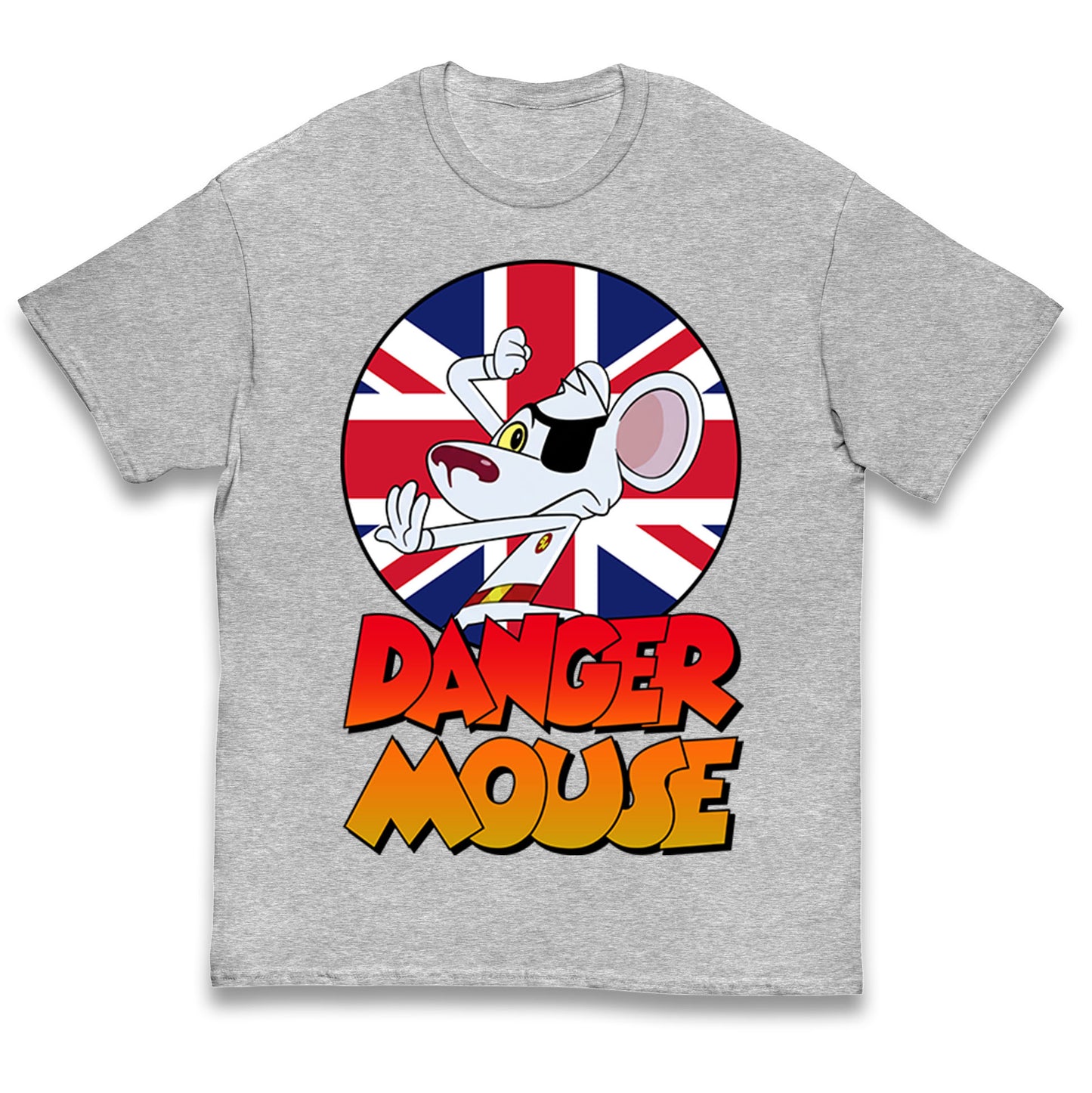 Danger Mouse Union Jack Kids T Shirt