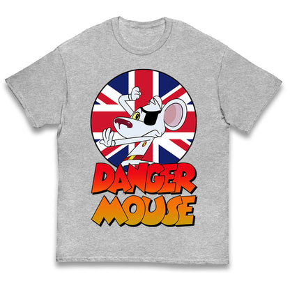Danger Mouse Union Jack Kids T Shirt