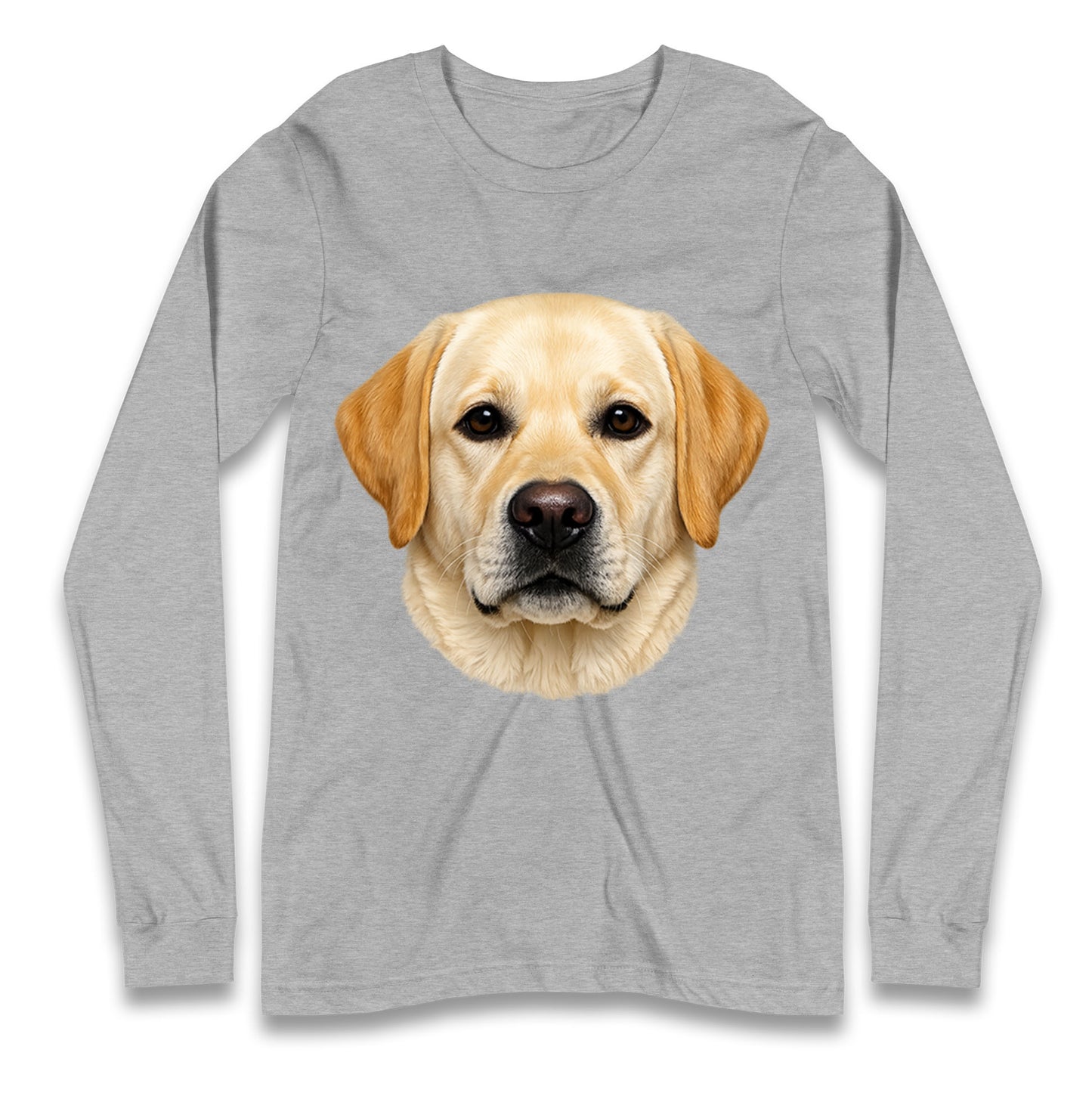 Labrador Dog Face Longsleeve T Shirt 