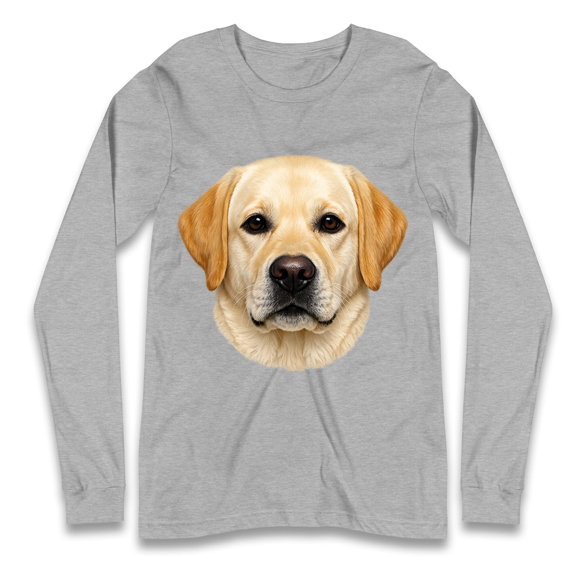 Labrador Dog Face Longsleeve T Shirt 