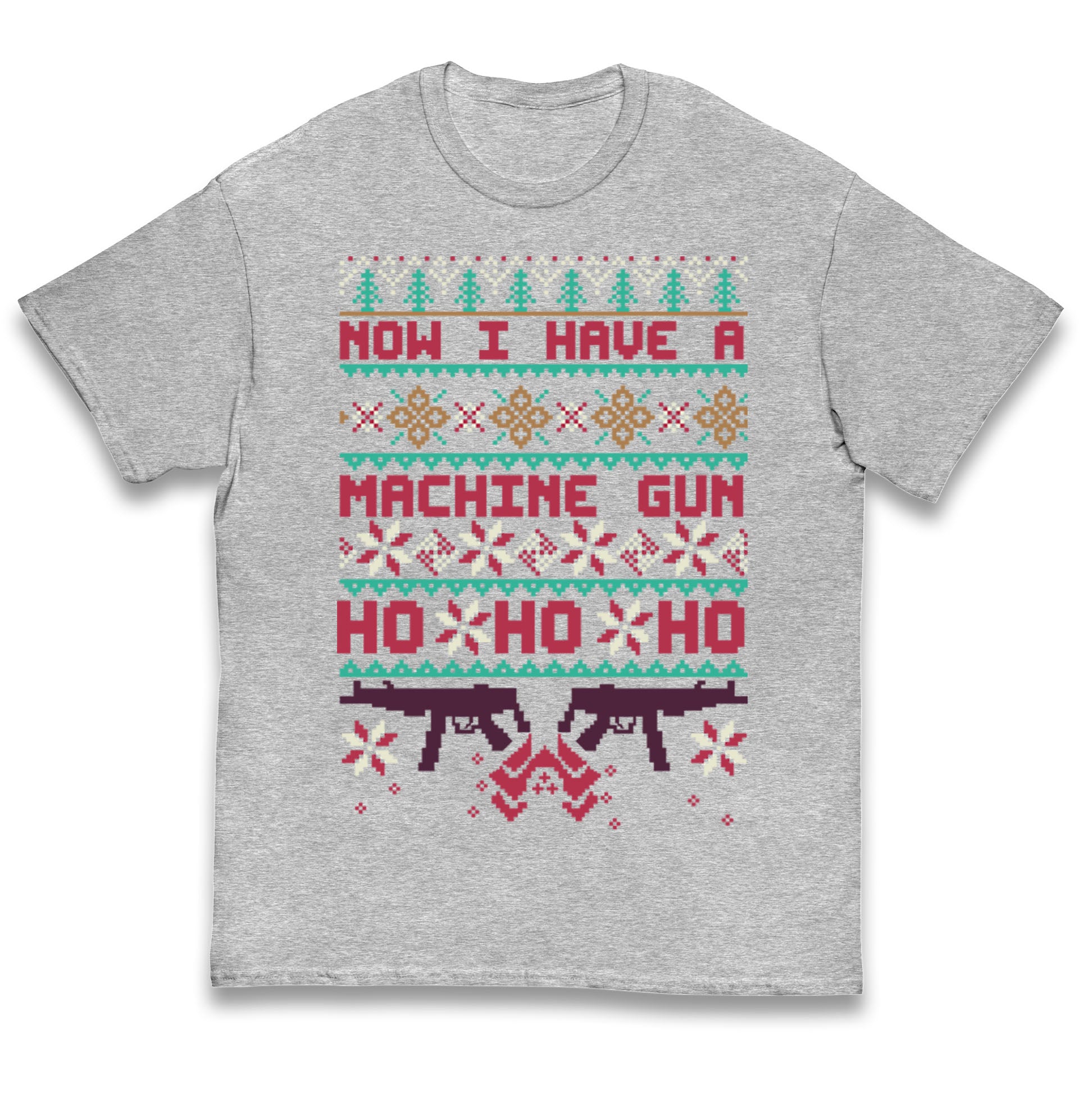 Now I Have A Machine Gun Christmas Kids T Shirt