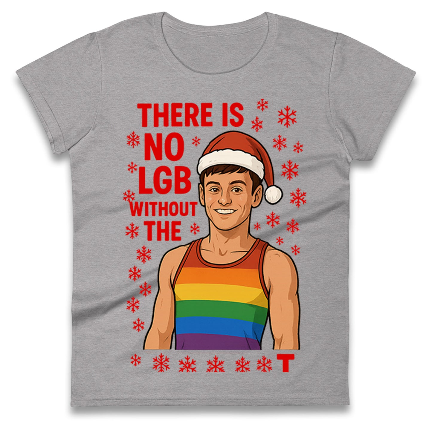 Tom Daley Christmas Ladies T Shirt
