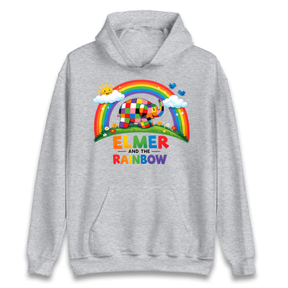 Elmer And The Rainbow Hoodie 