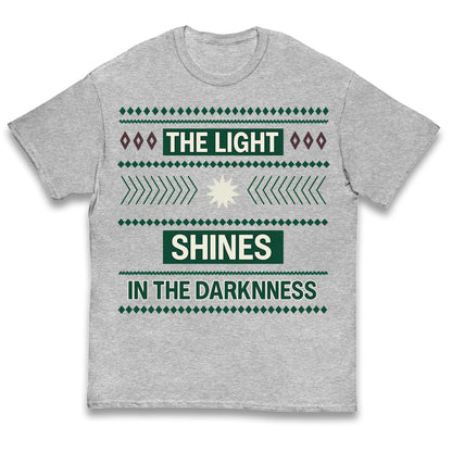The Light Shines in the Darkness Kids T Shirt