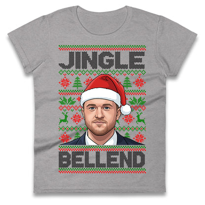 Tommy Robinson Jingle Bell End Christmas Ladies Shirt
