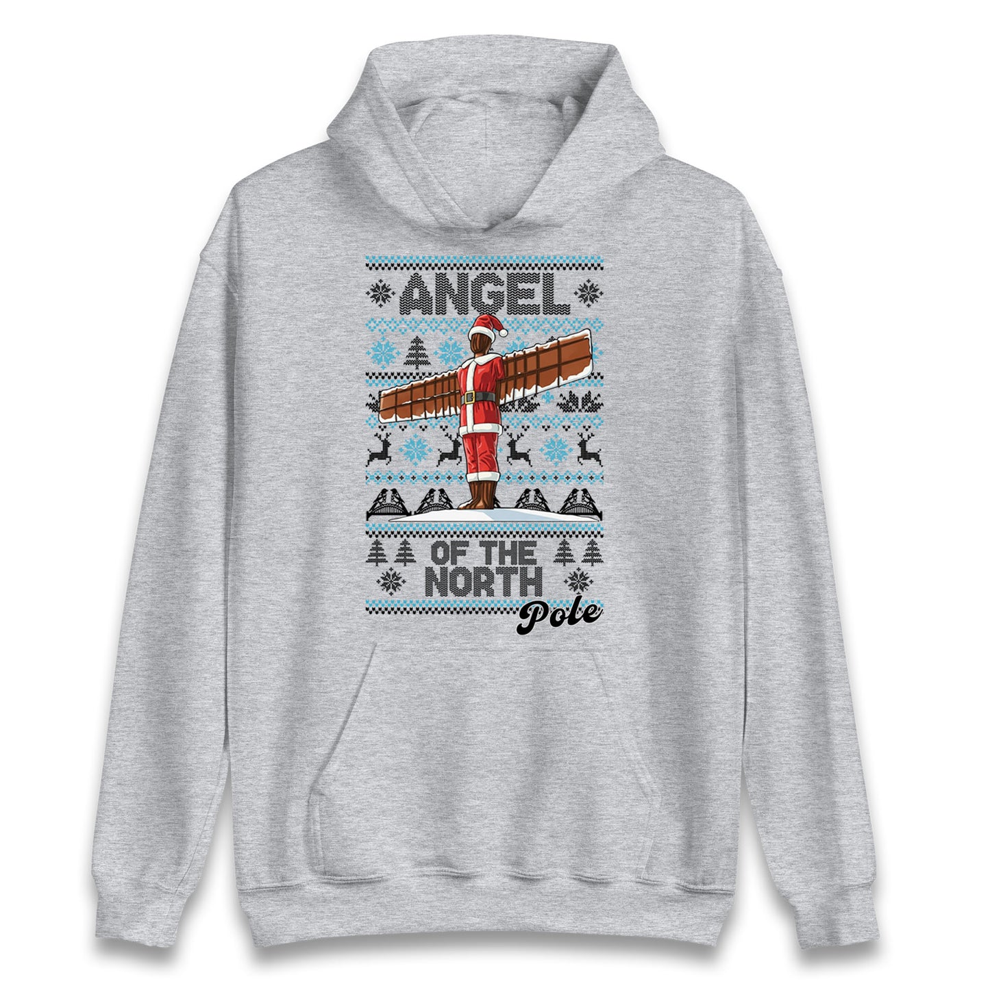 Angel Of The North Pole Christmas Hoodie