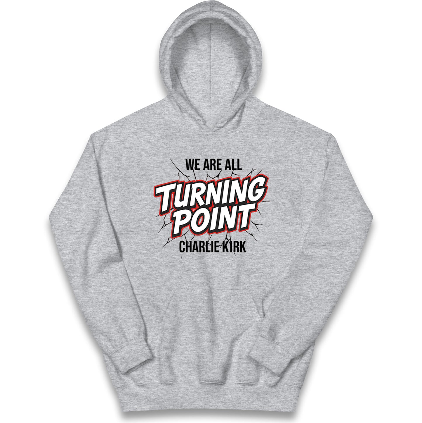 Turning Point Charlie Kirk Kids Hoodie 