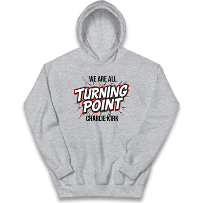 Turning Point Charlie Kirk Kids Hoodie 